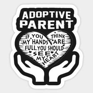 FAther (2) Adoptive parent Sticker